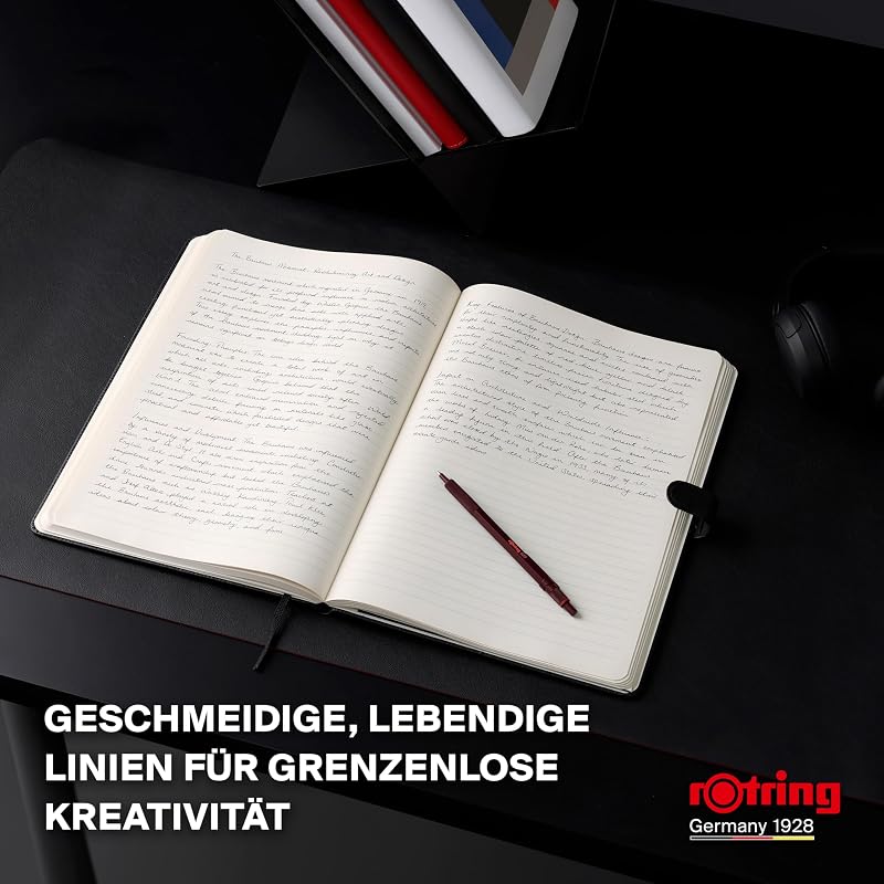 600 Kugelschreiber | Mittlere Spitze | Schwarze Tinte | Stift mit Vollmetallschaft | Steingrau | Rutschfeste, gerändelte Griffzone und Sechskantschaft | Nachfüllbar