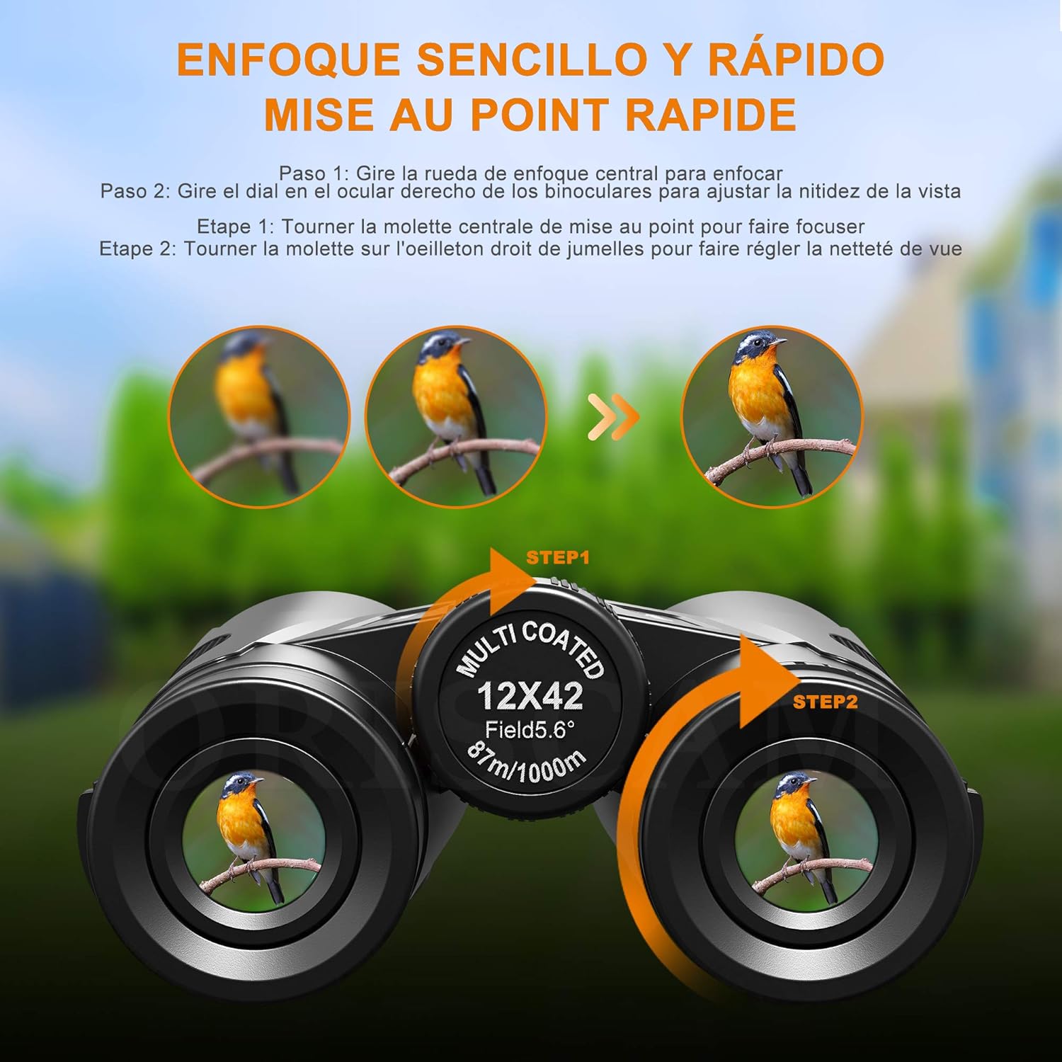 Binoculars, Professional Binoculars 12 x 42 Long Range Binoculars for