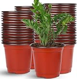 Augshy 110 Pcs 6 Inch Plant Nursery Pots Seed Starting Propagation