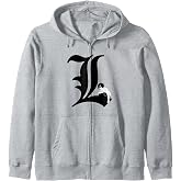 Death Note L Symbol Anime Zip Hoodie