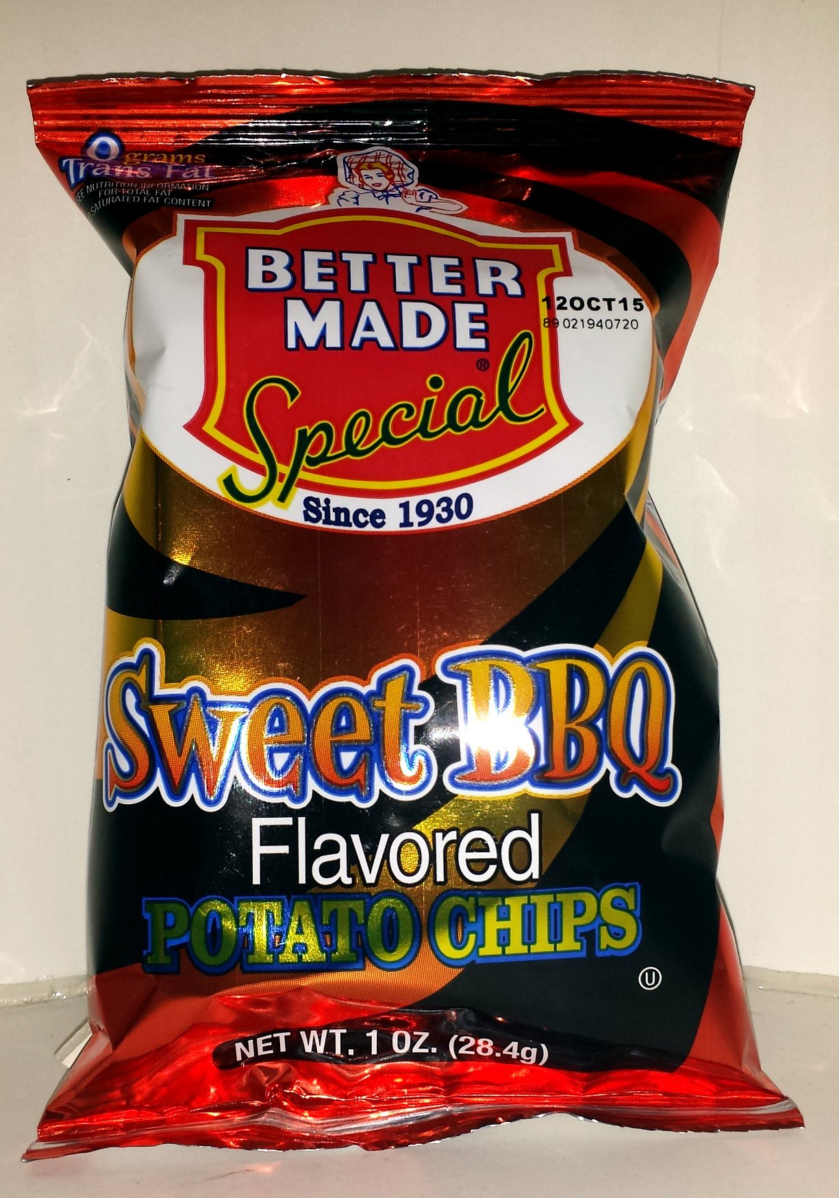 Better Made Red Hot! Barbecue Potato Chips, 1 oz (Pack Of 3)