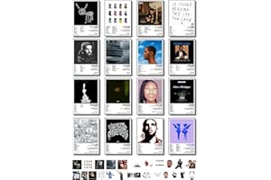 LHDIROP Drake Poster 16 Pcs, 8 * 11 inch (with 25 Pcs Stickers), Album Cover Posters for Room Aesthetic, Music Wall Decor, Art Prints for Boys, Girls Room Decor, Room Decor Posters for Fans Unframed