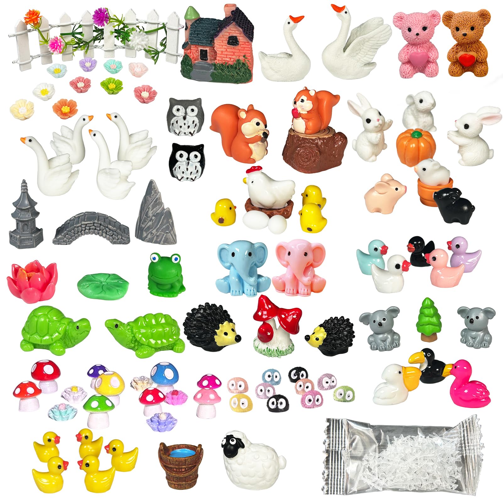 View 1 of **********MISSING PARTS*******
PE.WELLWOO Fairy Garden Accessories 103 PCS Fairy Garden Decor & Terrarium Decor Supplies for Potted Landscape Fairy Garden Kit for Room Decorations