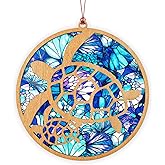 Sea Turtle Acrylic Suncatcher Effect Ornament, Sea Turtle Gifts for Women, Beach Christmas Ornaments for Tree, Sea Turtle Decor Presents for Friendship, Beach Gifts for Women