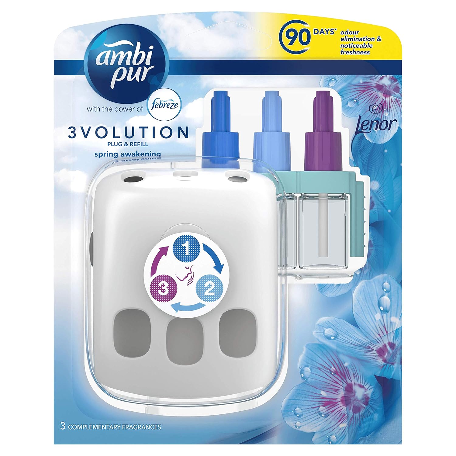 Ambi Pur 3Volution Air Freshener PlugIn Starter Kit Spring Awakening