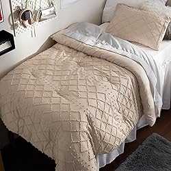Bedsure Twin/Twin XL Comforter Set - Warm Tan Boho