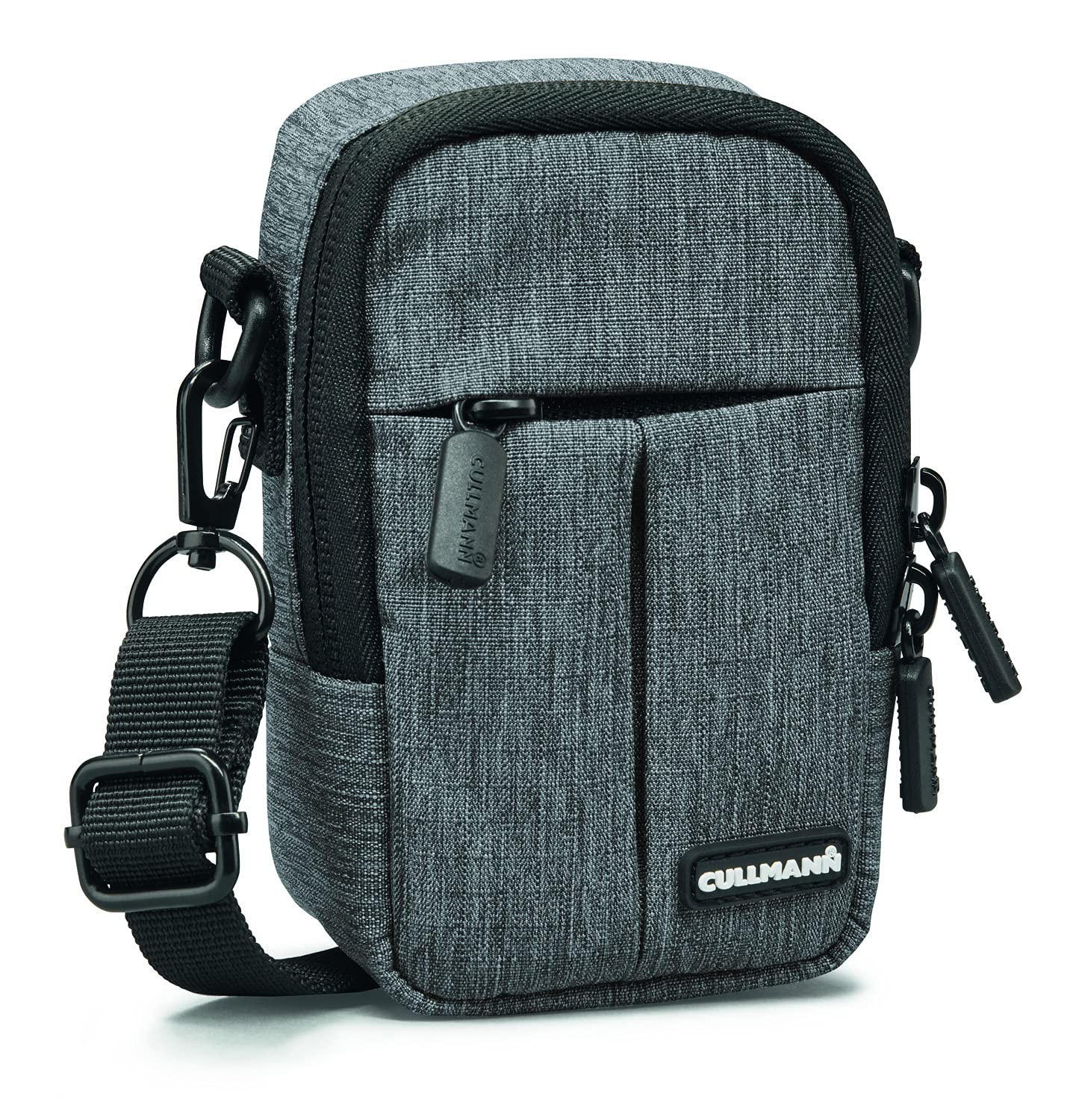 CULLMANN - 90245 - MALAGA Compact 400 Camera bag for compact cameras, grey - inside dimensions: 70x120x50mm - water-repellent thanks to 450D rip-stop polyester PU coating