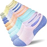 Womens No Show Comfort Cushioned Anti-blister Moisture Wicking Athletic Running Socks 5 Pairs