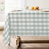 Softalker Checkered Tablecloth Square, Heavy Weight