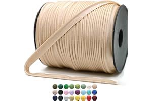 JACOB BICERRI Luxury Satin Piping Trim - 10 Yards - 25+ Colors - Mink Color Satin Shiny Double Fold Piping Bias Tape Binding Lip Cord Welting Cord with Spool for Sewing Clothing Trimming Upholstery SP266810…
