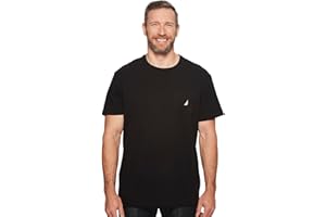 Nautica Men's Solid Crew Neck Short-Sleeve Pocket T-Shirt