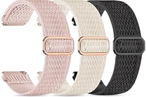 Tovimall 3 Pack Veryfit Smart Watch Bands for IDW13 IDW16 IDW19 IDW26 IDW28 Smartwatch, 22mm Elastic Nylon Replacement Wristb