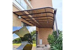Polycarbonate Sheets Outdoor Clear, 1MM Sturdy Patio Polycarbonate Greenhouse Panels, UV Protection Rain pergola roof Panels,