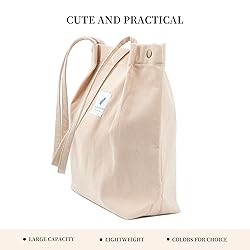 TOPASION Cute Corduroy Tote Bag Canvas Shoulder