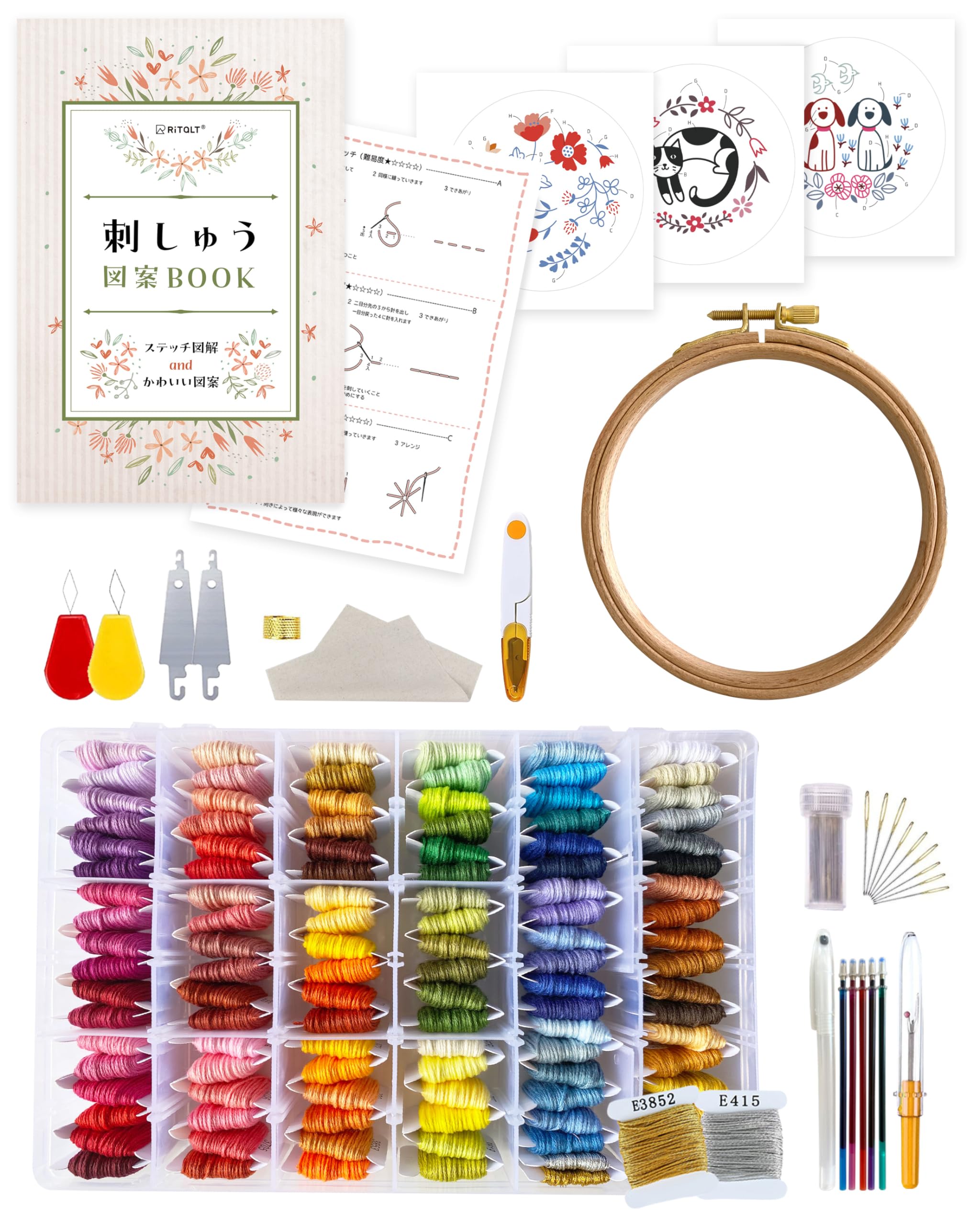 RITALT 刺繍キット 108色＋金銀の商品画像