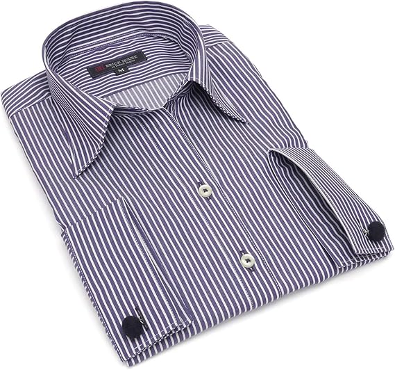 Amazon ブリックハウス シャツ 長袖 形態安定 スキッパー衿 くるみ釦カフリンクス付 静電気防止 レディース Blab14k3p 04 パープル M シャツ ブラウス 通販