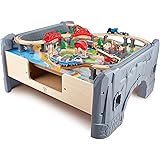 kidkraft transportation station train set & table