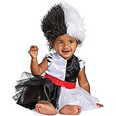 Disguise Infant Cruella Infant Costume, Official Disney Baby Costume Outfit for Halloween