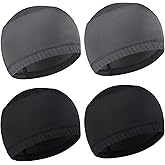 Skull Cap Helmet Liner Hard Hat Liner Running Beanie Head Wrap Bicycle Football Sweat Wicking Cycling Caps for Men Women