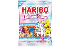 Haribo Unicornilicious Gummy Candies – 5 oz (Pack of 12) – Colorful Fruity Flavors with Whimsical Shapes – Perfect for Parties, Candy Bowls, Gifts, and Everyday Snacking