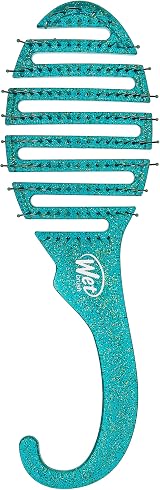 Wet Brush Shower Detangler Brush Green Glitter Intelliflex Unisex 1 Pc