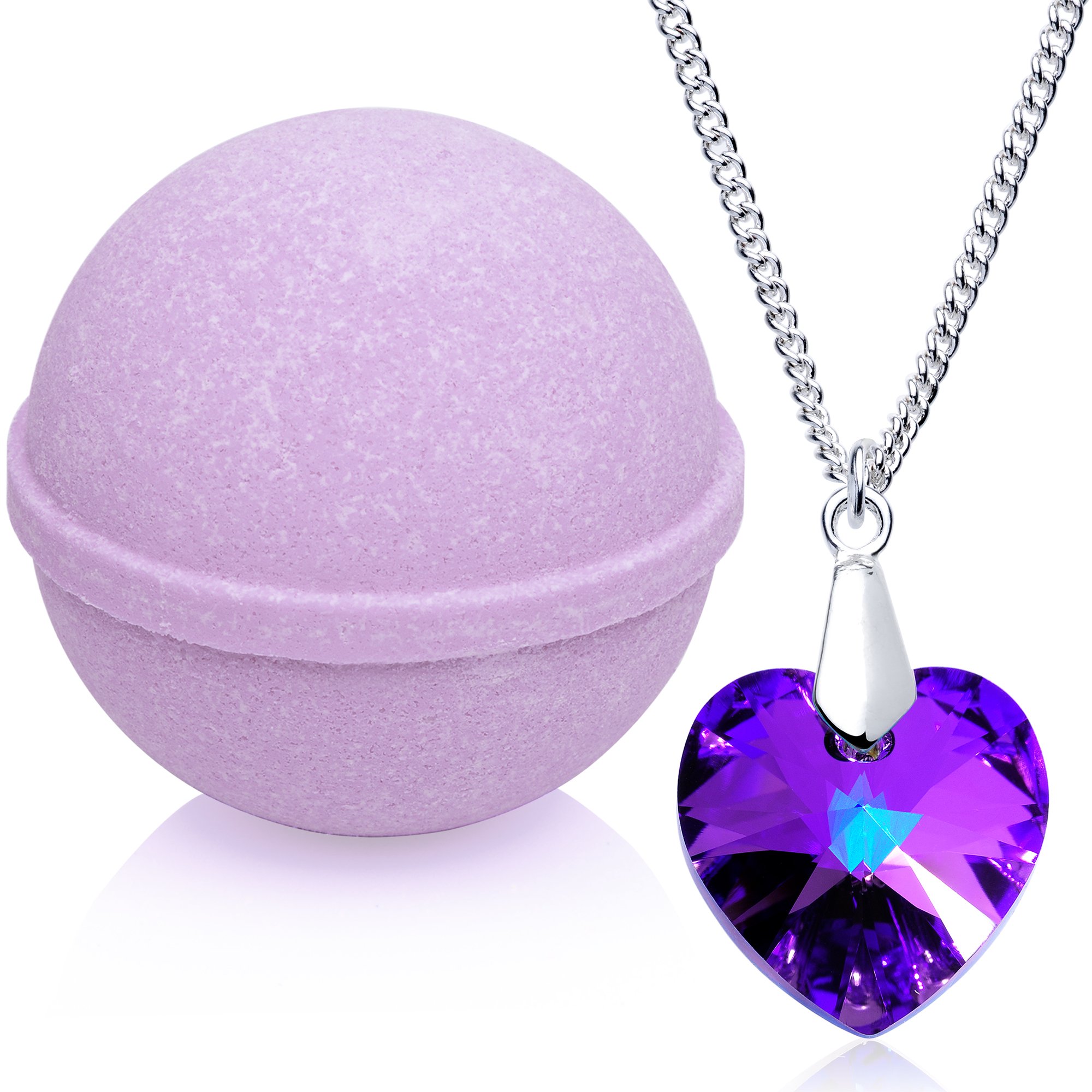Amazon.com : Bath Bomb with Necklace Created with Swarovski Crystal