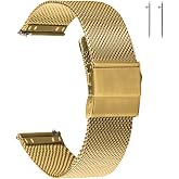 EACHE Stainless Steel Mesh Watch Bands for Men Women Quick Release 12-22mm