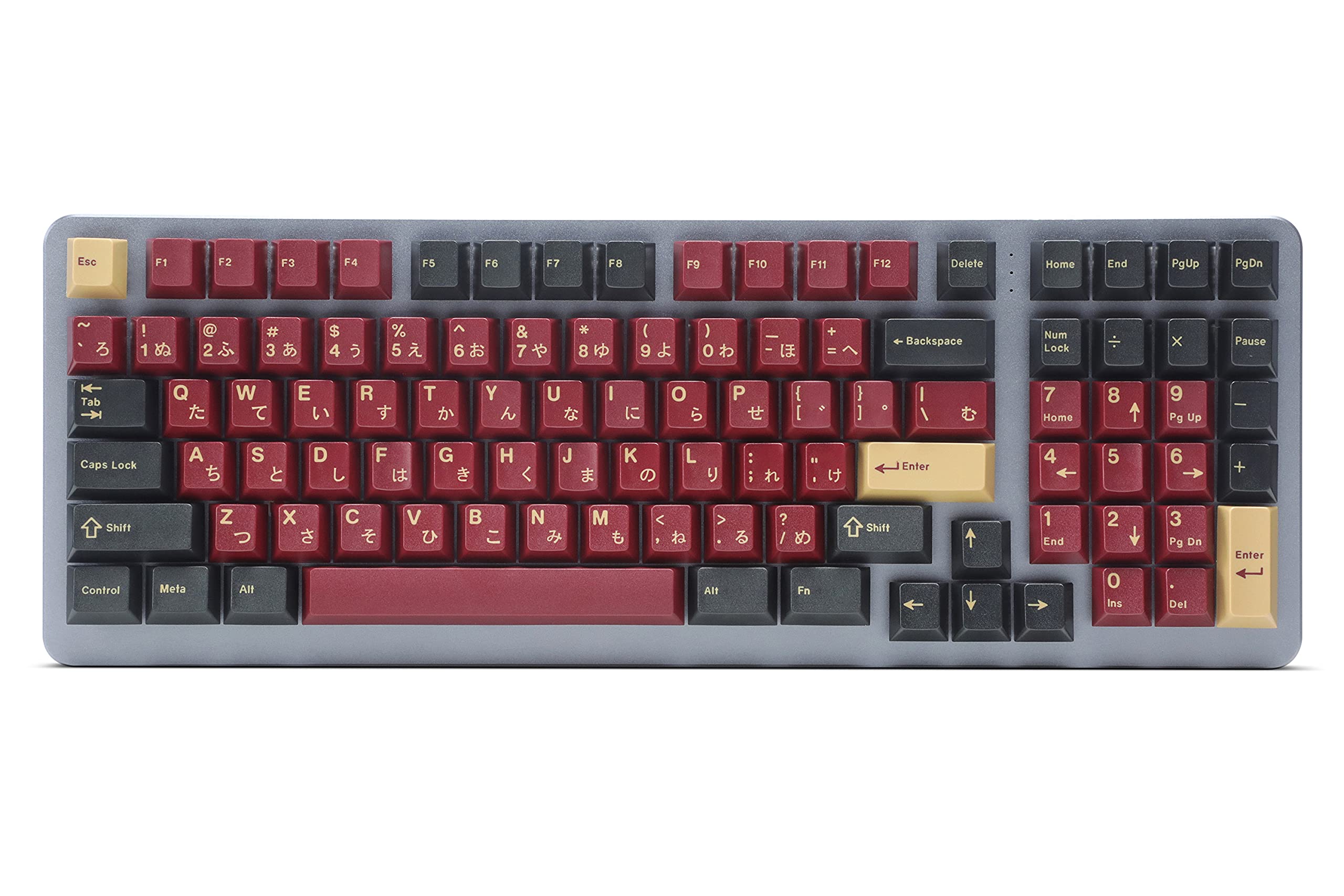 DROP + Redsuns GMK Red Samurai Keycap Set for Full-Size Keyboards - Compatible with Cherry MX Switches and Clones (1800 Layout 113-key Kit)