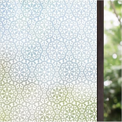 Lifetree Frosted Window Film 60x400cm Privacy Snowflake Pattern Static Cling