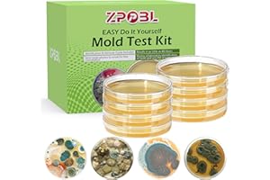 ZPPBL Mold Test Kit for Home, 8 Detection Tests for HVAC, Surfaces & Indoor Air Quality, DIY Black Home Mold Detector Testing kit, Identification Guide & Free Lab Analysis Included