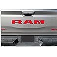 RAM Tailgate Emblem Overlay Decal Stickers 2025 Ram 1500 (Color: Gloss Red)