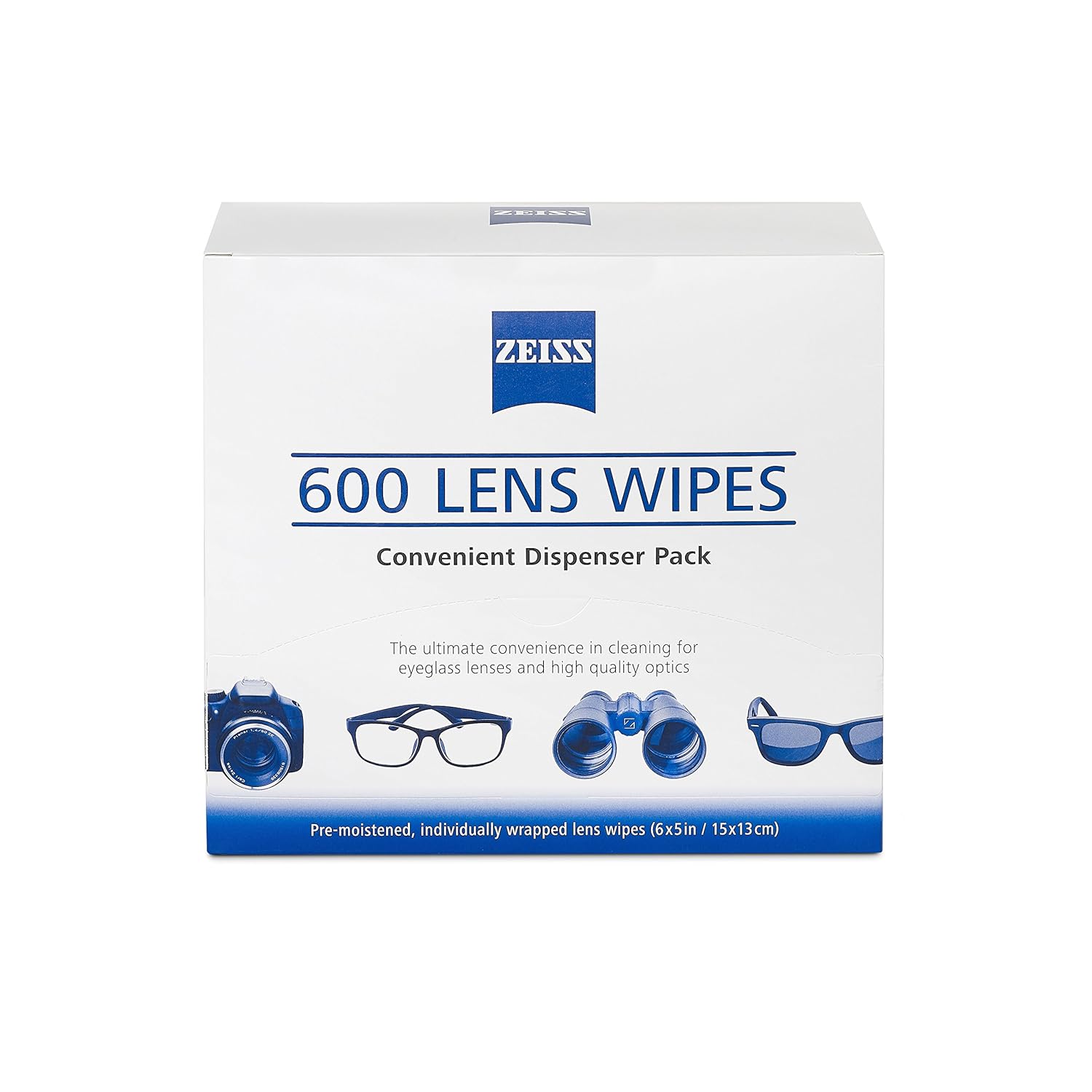 Zeiss PreMoistened Lens Cleaning Wipes Cleans Bacteria