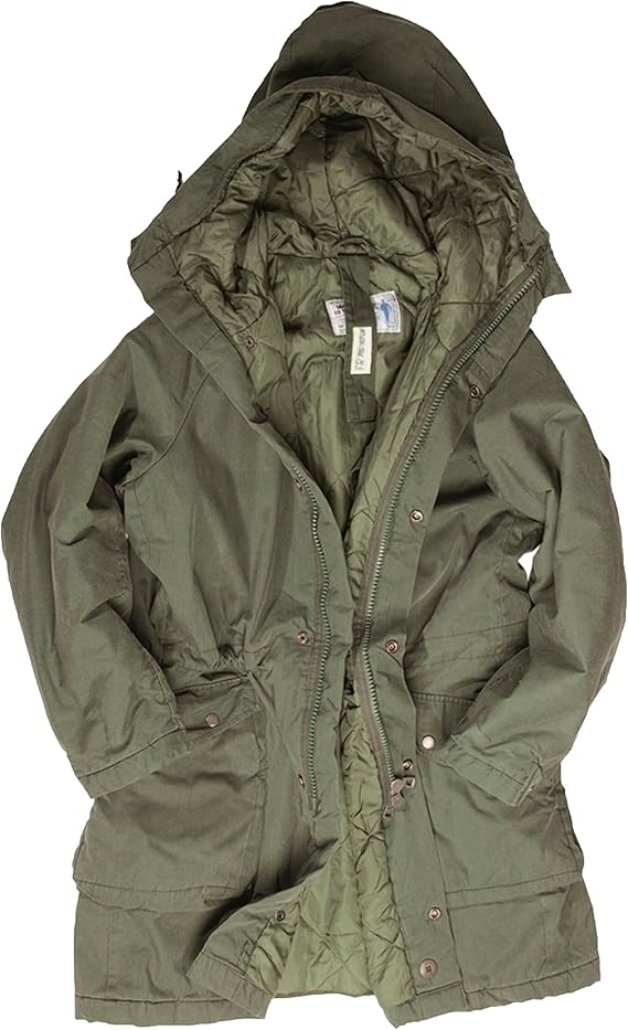 Swedish Army Genuine Issue Surplus Olive Drab M90 Extreme Cold Weather Hooded Parka GRADE 1