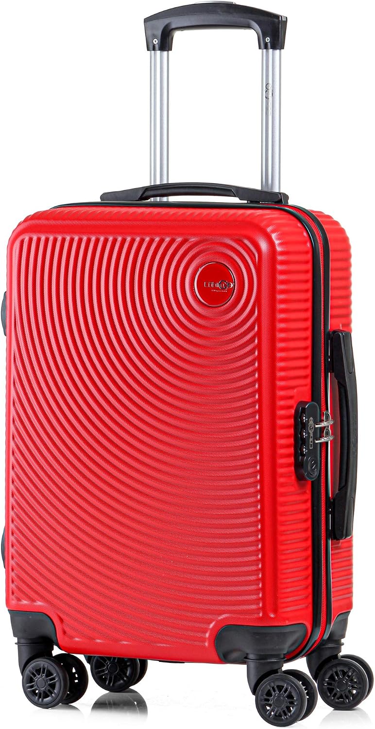 CABIN GO MAX 5512 Trolley rigido in ABS 8 ruote 55x37x20 cm utilizzabile  come bagaglio a mano di dimensioni standard. Valigeria urban-earth.co.uk