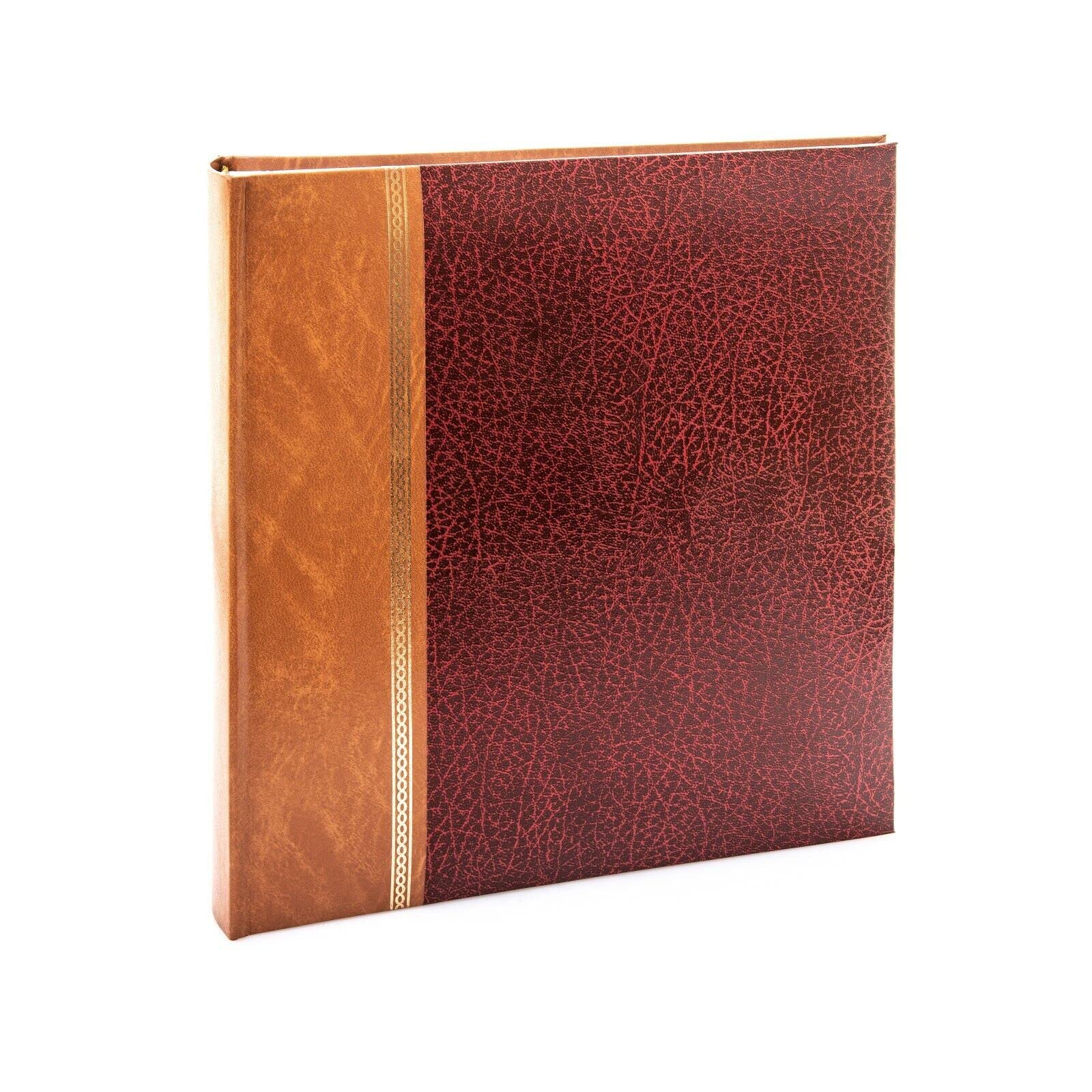 Kenro Grace Classic Photo Album for 200 Photos 7x5 / 13x18cm Red Faux Leather Slip-In Pages and Memo Space - KD105RD
