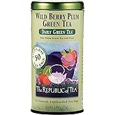 The Republic of Tea Wild Berry Plum Green Tea, 50-Count
