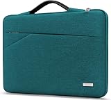 TECOOL 15.6 Inch Laptop Sleeve Teal Protective Case with Handle and Pockets
