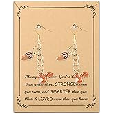 Squirrel And Pine Cone Earrings for Women Gifts Squirrel Lover Gifts Cartoon Movie Inspired Gift Animal Jewelry Earrings
