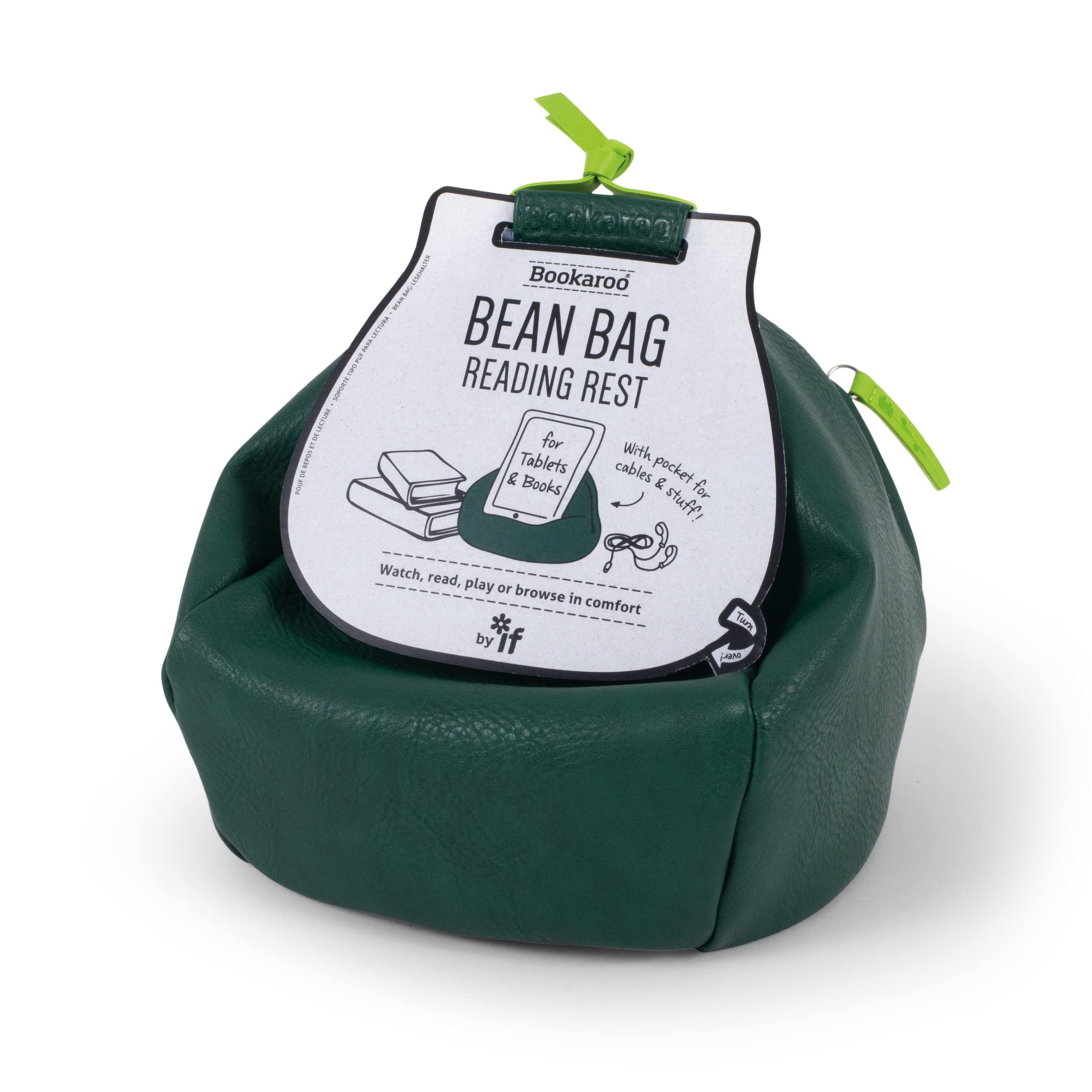 Bookaroo Bean Bag Reading Rest Forest Green