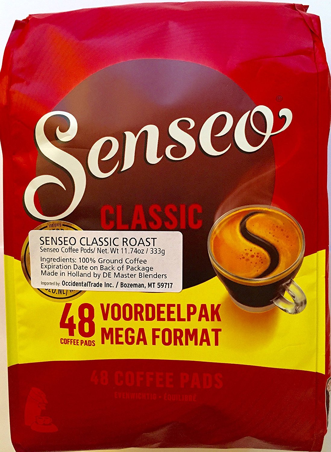 Senseo Coffee Pods Classic, Pack of 3, Intensive, Full Bodied Coffee