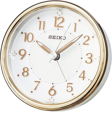 Amazon Co Jp セイコー クロック 目覚まし時計 アナログ Elバックライト 銅色 Kr7b Seiko ホーム キッチン