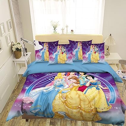 Disney Snow White Princess Girls Bedding Set Duvet Cover Bed Sheet