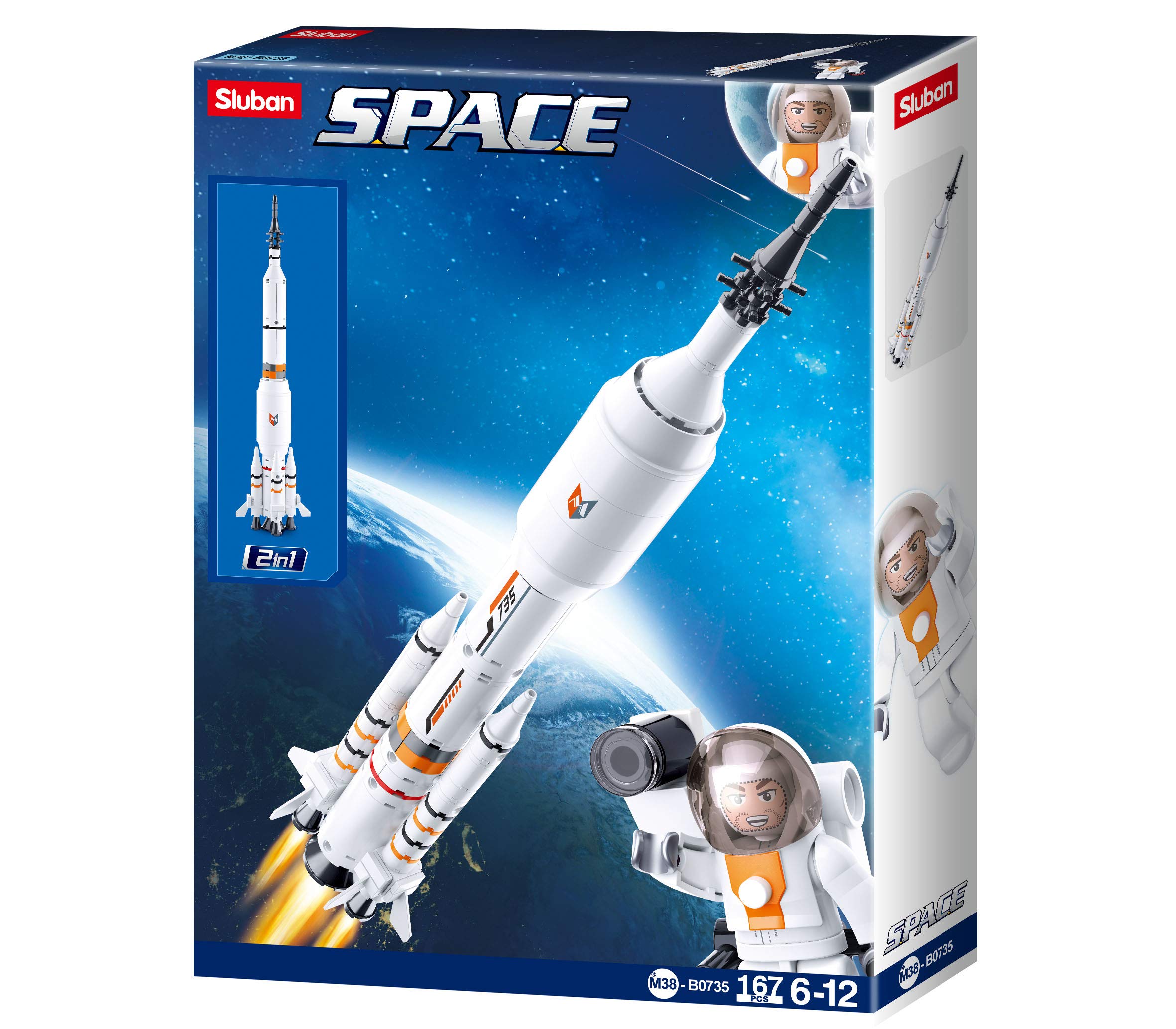 SPACE - SATURN ROCKET/LONG MARCH ROCKET (167PCS)