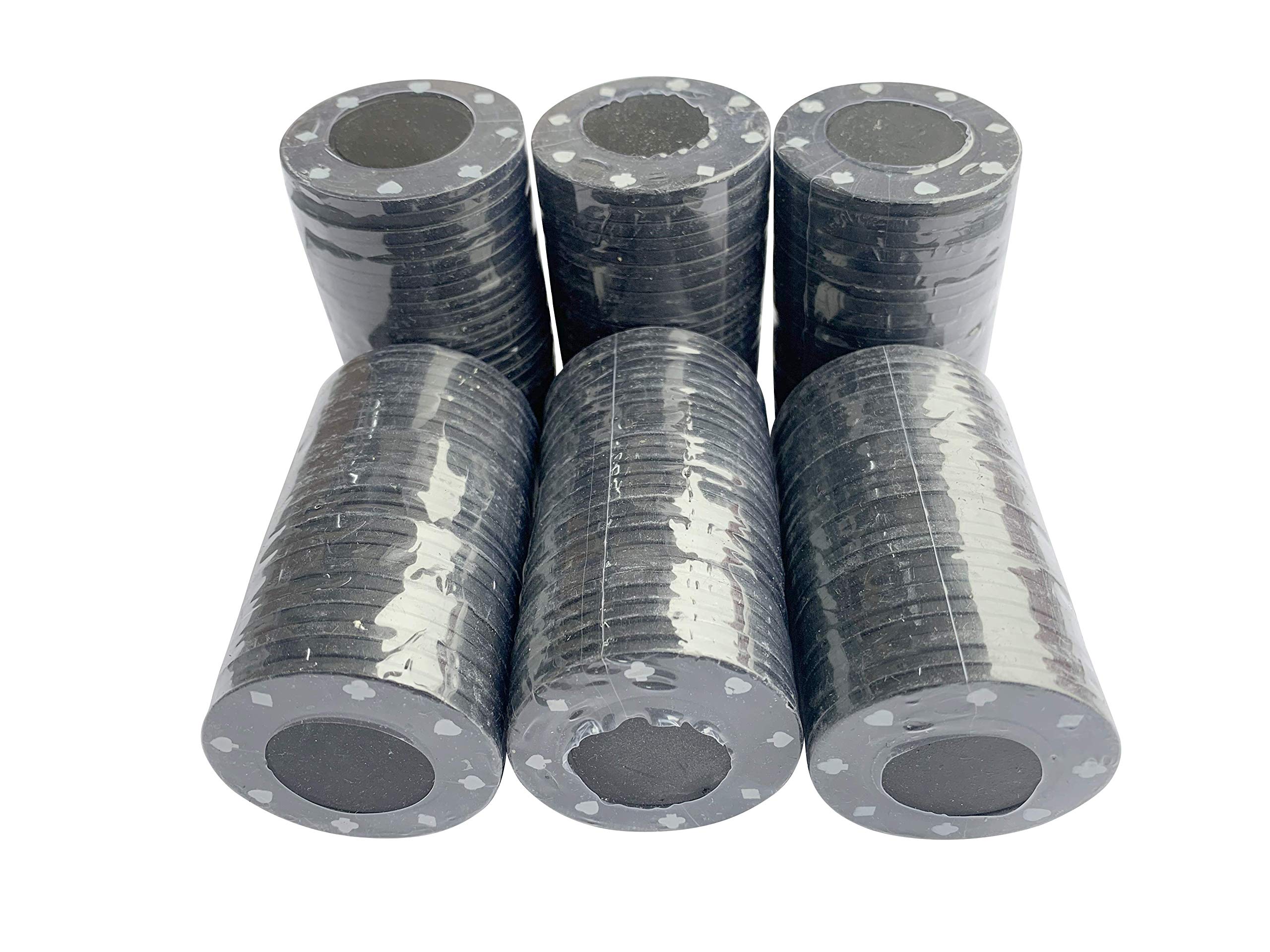 150 x SUITED POKER CHIPS OR MIX (Black)