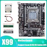 Oikabio X99 Motherboard LGA2011-3 E5 2620 V3 CPU DDR4 4GB RAM 128GB M.2 SSD view 4