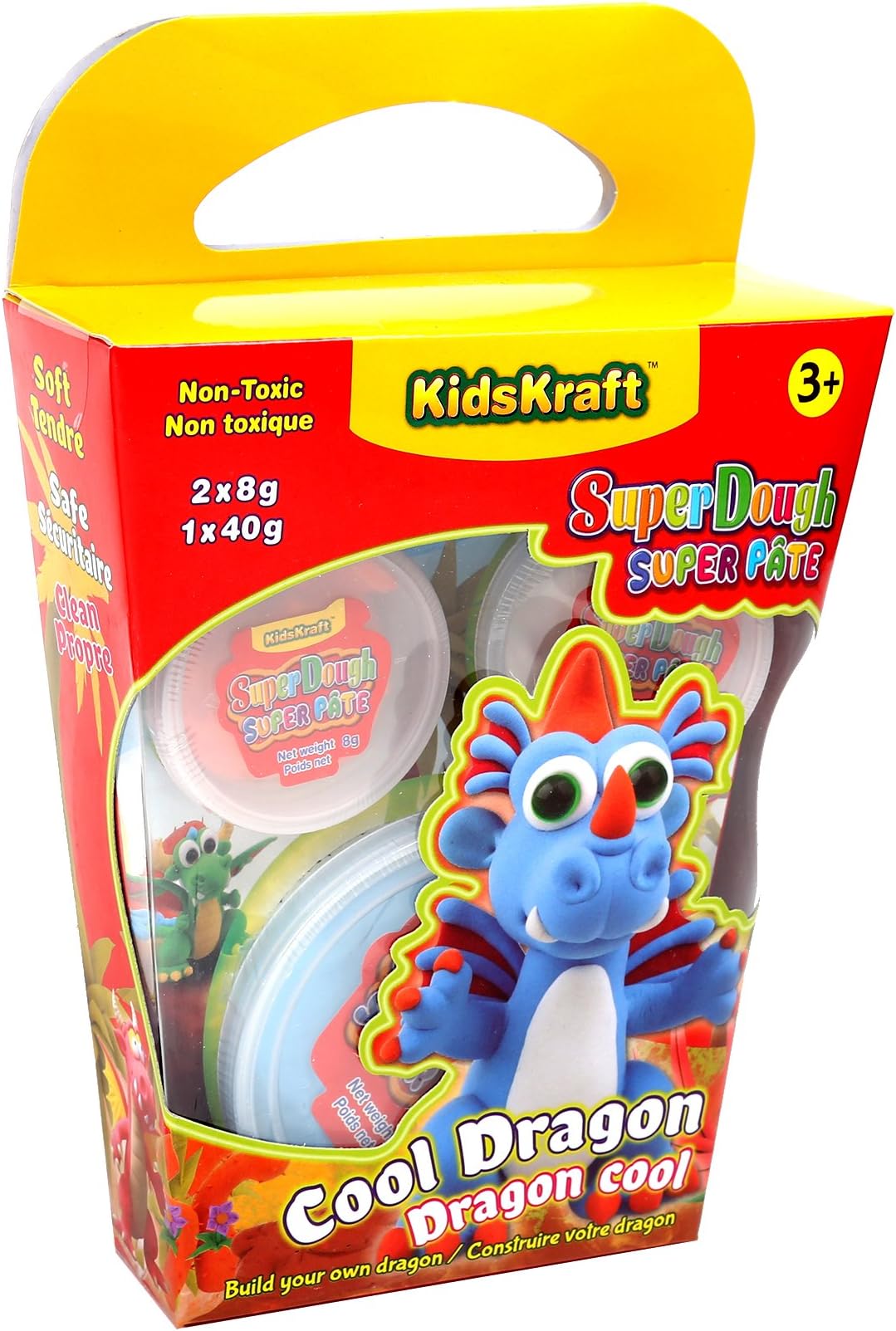 Time 4 Crafts Cool Dragon Super Dough, Blue, 5.5 x 8.5 x 2 inches