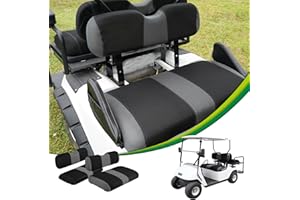 YUWEIDG0769 Universal EZGO Golf Cart Seat Covers Dress UP Older Golf Cart, Durable Breathable Material Front and Back Seat Cover Fit for EZ GO TXT, Easy to Install, Machine Washable