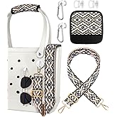 Toykee Bag Strap Crossbody Charms for Bogg Bag Accessories - Shoulder Strap Neoprene Luggage Handle Wrap for Suitcase & 2 Key Holders Cross