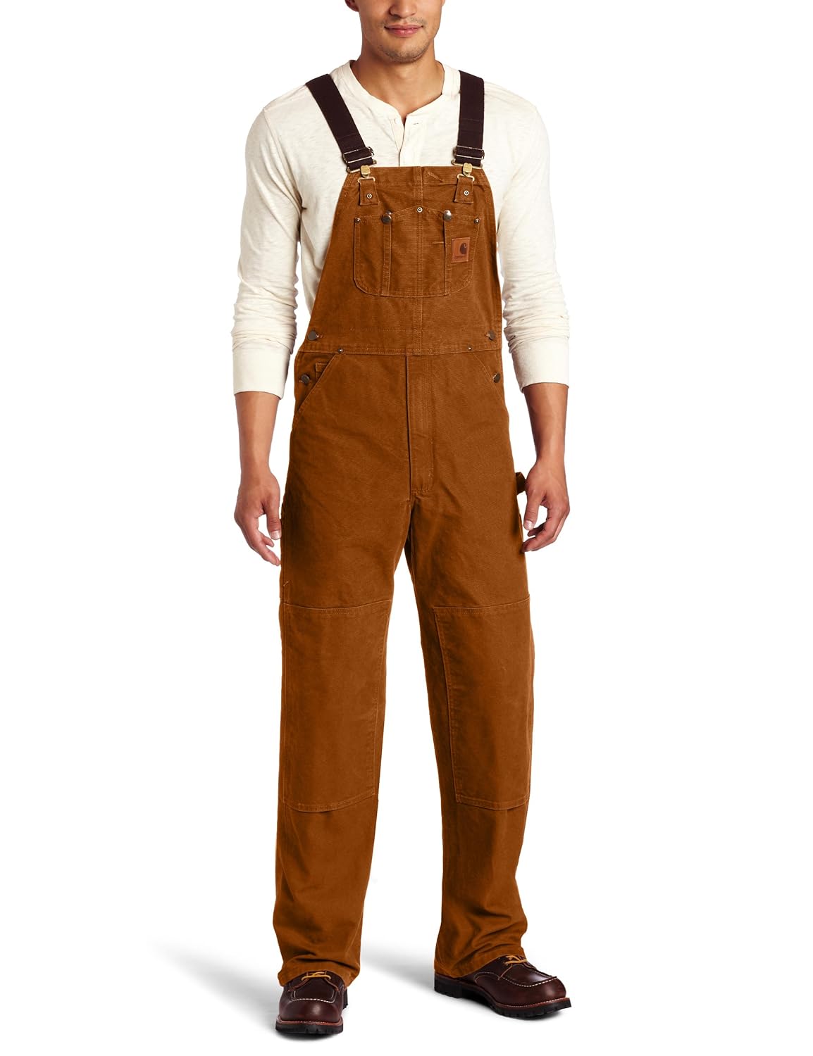 Carhartt Men's Sandstone Unlined Bib Overall R06 Amazon.co.uk