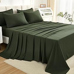 Litanika Dark Olive Green Queen Size Comforter Set
